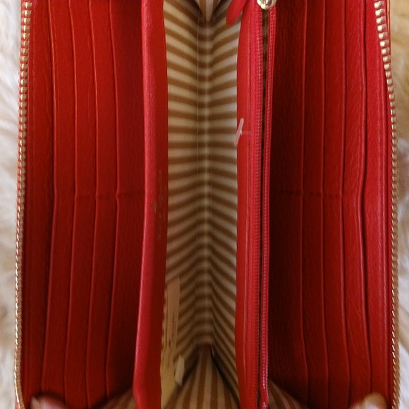 Kate Spade red accordion wallet. - Picture 4 of 6